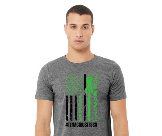 Unisex CP Flag Awareness shirt- all sizes- grey